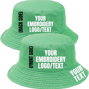 Custom Embroidery Solid Color <b>Reversible</b> Beach Sun Cap Personalized <b>Bucket</b> <b>Hat</b> for Men and Women Summer Fishing Casual <b>Hat</b> - Product Image 3