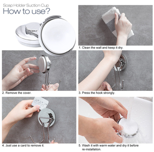 Taili Powerful Stainless Waterproof and Greaseproof Vacuum Suction Double <strong>Hooks</strong> for <strong>Kitchen</strong> - Product Image 4
