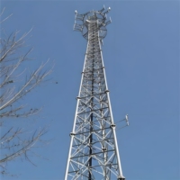 ZHAOCHENG Tour tubulaire angulaire à 3/4 de jambe de 30 m en acier galvanisé à chaud pour accessoire de tour de site de télécommunication BTS