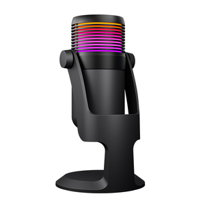 192kHz 24Bit USB <b>Condenser</b> <b>Microphone</b> RGB Light Noise Suppression Cardioid Pattern for Podcast/Streaming/Recording PD100X RGB US - Product Image 4