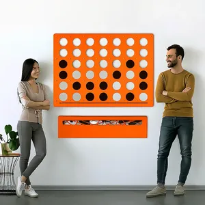 Gioco Gigante Connect 4 da Parete <span class=keywords><strong>in</strong></span> Metallo, Gioco Verticale 4 <span class=keywords><strong>in</strong></span> Fila per Adulti e Bambini, Decorazione da Parete per <span class=keywords><strong>Sala</strong></span> <span class=keywords><strong>Giochi</strong></span>, Soggiorno, <span class=keywords><strong>Casa</strong></span> - Product Image 4