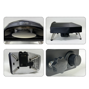 Horno de Pizza Neopolitan de 15 Pulgadas para Exteriores, con Rotisserie, Mesa de Metal para Patio, Capacidad Alemana, en Oferta - Product Image 3