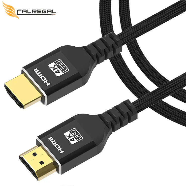 Fabrication de la machine Câble HDMI 1M 1.5M 2M 3M 5M 4k en cuivre pur plaqué or personnalisé sans oxygène