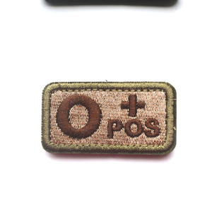 Gruppo sanguigno con toppe ricamate strisce tattiche A + O + B + AB + distintivi ricamati con gancio e <span class=keywords><strong>Loop</strong></span>, toppe con badge ricamate - Product Image 5
