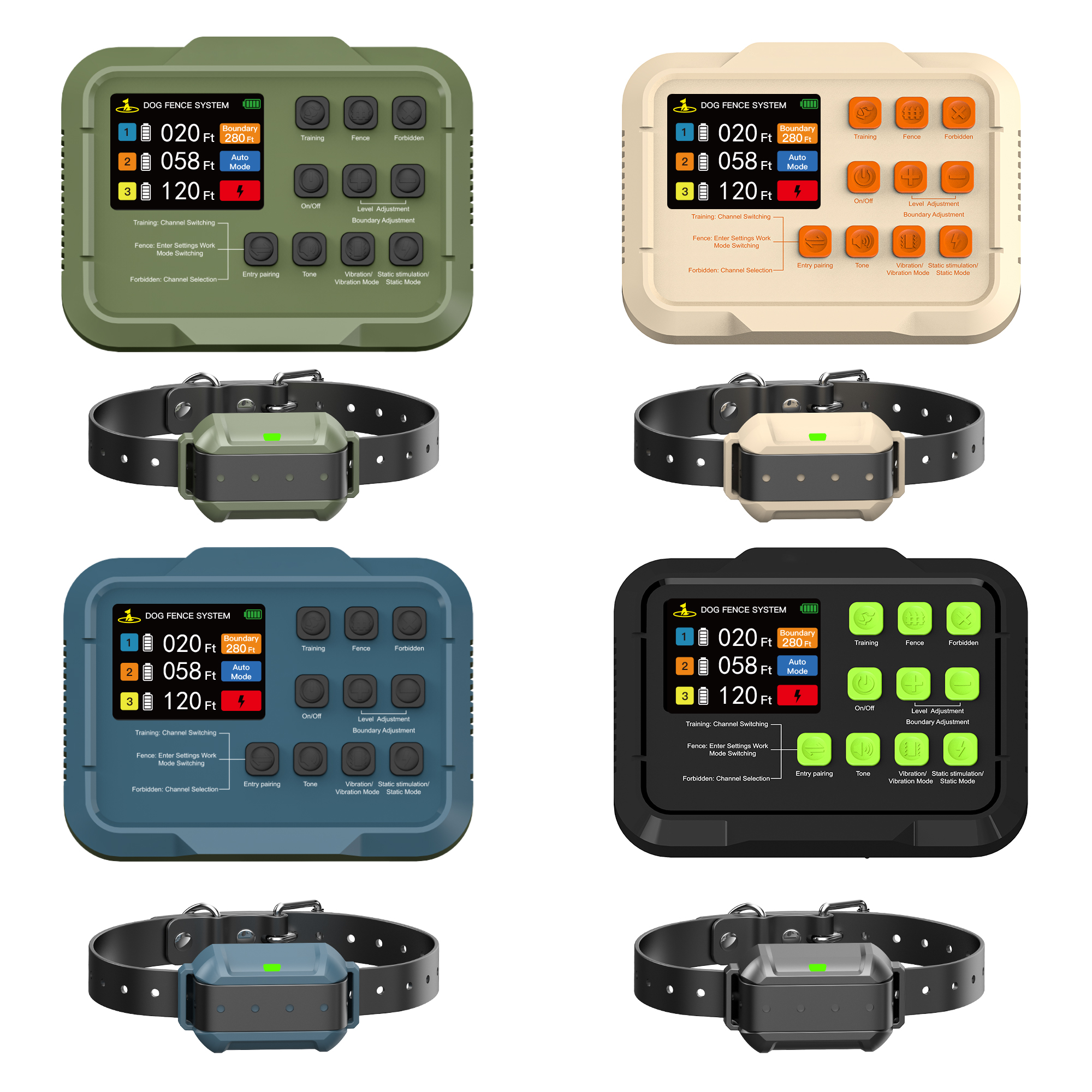 PetHey F910 Plus Radar Dog Wireless Fence - Outdoor IPX7 Waterproof Electric Dog Containment System