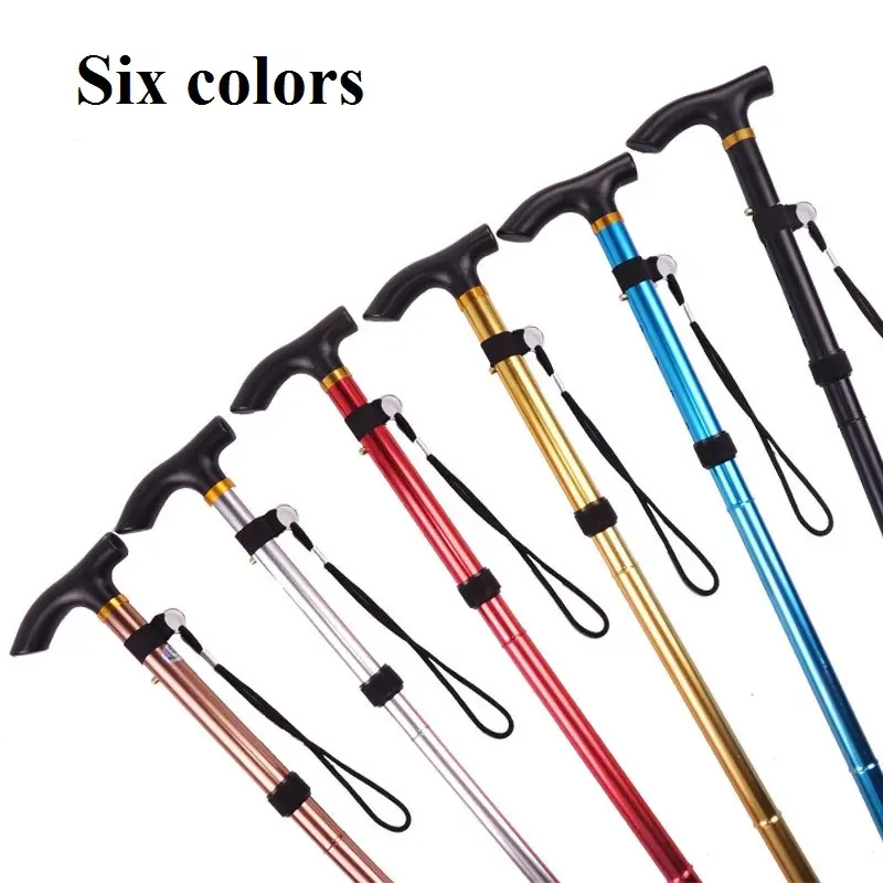 Bastoni da passeggio e bastoni da passeggio per spada pieghevole portatile in alluminio stampella bastone da passeggio