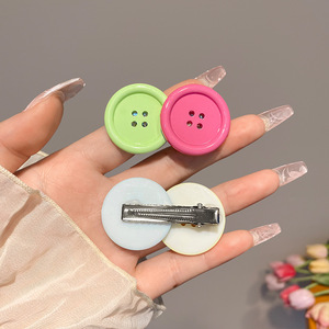 กิ๊บติดผมอะคริลิกรูปทรงกลมน่ารัก สีลูกกวาดมาการอง สำหรับเด็กผู้หญิง - Product Image 4