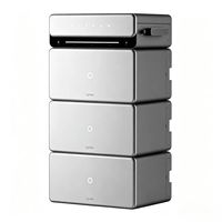 Batterie au lithium hybride de qualité européenne, empilable, 2,4 kW + 6,14 kWh, pour raccordement au réseau, facile à installer, stockage solaire pour balcon, couplage CC