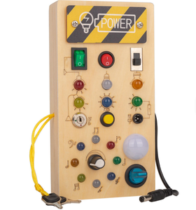 Tablero Sensorial Montessori <span class=keywords><strong>para</strong></span> <span class=keywords><strong>Niños</strong></span> Pequeños con Luz LED, Actividades <span class=keywords><strong>de</strong></span> Madera Natural, Juguetes Educativos con Certificación CE, <span class=keywords><strong>Juegos</strong></span> <span class=keywords><strong>de</strong></span> <span class=keywords><strong>Mesa</strong></span> CPC - Product Image 5