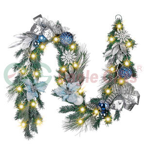 EAGLEGIFTS Christmas <strong>Garland</strong> <strong>Prelit</strong> Pu Pe Hard Needle 183cm Red Berry Artificial Christmas <strong>Garland</strong> Real to Touch - Product Image 6