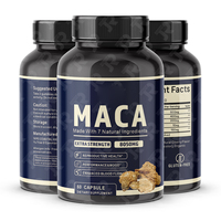 Capsules de racine de maca biologique de haute qualité, complément de maca péruvienne, poudre de maca végétalienne, café, soutien énergétique pour hommes, booster d'énergie