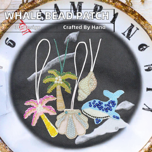 Appliques à coudre faites à la main, nouvelles, en forme de <span class=keywords><strong>baleine</strong></span> et de dauphin, en PVC 3D, pour sac, cordon, sequins en cristal, feutre, corde à suspendre pour chapeau, décoration intérieure - Product Image 3