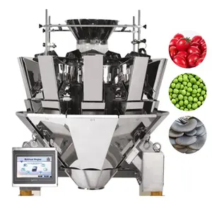 Machine automatique de conditionnement de tomates cerises, de pesage et de remplissage de filets pour légumes et fruits