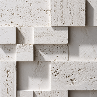 Revêtement mural flexible en pierre de travertin marin ultra-mince, pliable, en argile douce pour façades courbes