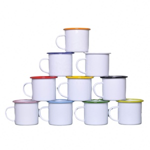 Good Quality Logo Custom 12oz <b>Enamel</b> Sublimation <b>Mug</b> Outdoor Camping Christmas Coffee <b>Mug</b> for Travel Camping - Product Image 3