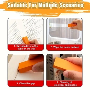 Borrador de cal fácil de usar, herramientas de limpieza para el hogar y la cocina, cepillo para óxido de inodoros y baños, removedor de óxido para vidrio de baño - Product Image 3