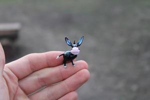 Figurine de cerf en verre soufflé à la main, décoration sur le thème des animaux, artisanat fait main - Product Image 2