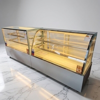Vitrine Réfrigérée Commerciale de Comptoir à Température Unique pour Gâteaux et Aliments Froids