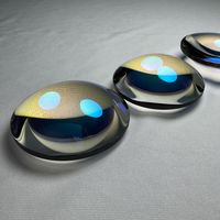 Lentille optique personnalisée en quartz fusionné avec revêtement convexe, usinage optique