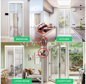 Gorden Anti nyamuk pintu layar serangga, tirai pintu Anti nyamuk untuk pintu dalam ruangan efisiensi tinggi mencegah serangga - Product Image 5