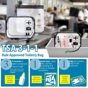 Bolsa Organizadora de Viaje Ecológica con Sellado EVA y Aprobación TSA 3-1-1 para una Seguridad en el Aeropuerto sin Complicaciones - Product Image 3