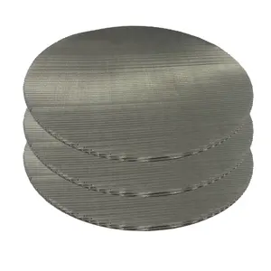 5 10 20 40 100 150 500 micron round etched covered edge rimmed 304 stainless steel metal mesh cutting filter disc