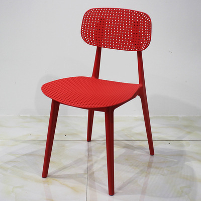 Reinforced red cutout thickened macaroon chair