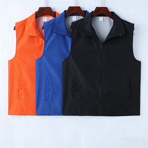 Customizable Logo OEM Service Multi-Pocket Moisture Wicking Breathable 100% Polyester <b>Utility</b> Tool Work Wear Unisex <b>Vest</b> - Product Image 2
