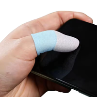 Manchon de doigt en fibre de verre de jeu mobile de vente chaude jeu à la main écran tactile professionnel respirant manchon de doigt anti-transpiration