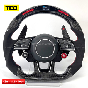 พวงมาลัยคาร์บอนไฟเบอร์แบบสปอร์ต TDD LED สำหรับ Audi A3 A4 A5 S3 S4 RS3 RS4 B8 B9 8V 8W แบบกำหนดเอง - Product Image 4