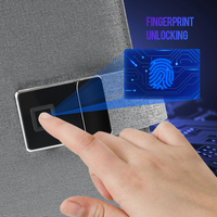 Journal numérique intelligent basé sur le Cloud, carnet de notes vidéo MP4 avec banque d'alimentation et mot de passe USB cadeau, verrouillage par empreinte digitale, planificateur