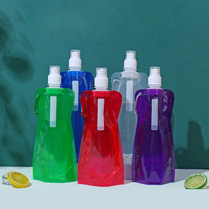 Meilleure vente 480ml sans BPA sac d'eau en plastique pliant potable liquide emballage bec pochette sacs pour Sport de plein air - Product Image 6
