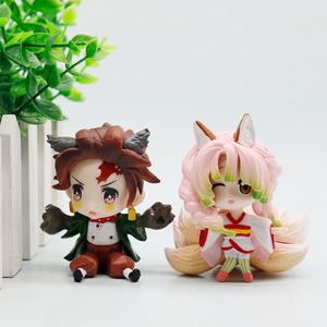 Ensemble de figurines d'action <span class=keywords><strong>Demon</strong></span> <span class=keywords><strong>Slayer</strong></span>, design anime japonais cool, figurine de dessin animé, décoration pour voiture, ornement de gâteau, <span class=keywords><strong>accessoires</strong></span>, jouet 3D - Product Image 4