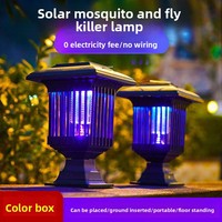 Piège à insectes solaire LED anti-moustiques vert, lampe répulsive extérieure, piège à insectes IP33, attrape-insectes électrique portable