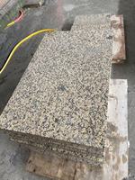 Carreaux de granit doré poli Giallo Fiorito modernes pour crédences de cuisine et décoration murale de parcs