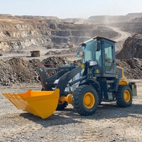 Brandneuer Mini 4WD Radlader Kompakter Radlader Radtraktor mit Frontlader für Landwirtschaft/Bauarbeiten
