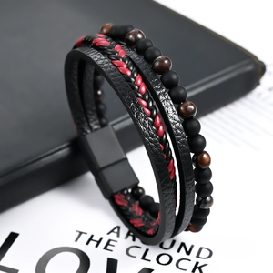 <span class=keywords><strong>สร้อย</strong></span><span class=keywords><strong>ข้อ</strong></span><span class=keywords><strong>มือ</strong></span>ถักหลายชั้นประดับหินธรรมชาติและโลหะผสม <span class=keywords><strong>สร้อย</strong></span><span class=keywords><strong>ข้อ</strong></span><span class=keywords><strong>มือ</strong></span>หนังประดับลูกปัดสำหรับผู้ชาย ขายส่ง N241241 - Product Image 3