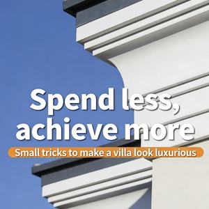 Lignes décoratives EPS spécialisées pour une utilisation <span class=keywords><strong>en</strong></span> génie civil extérieur. Colonnes d'angle personnalisables pour les halls d'entrée des villas - Product Image 6