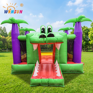 WINSUN Nuevo Diseño de Trampolín Inflable de Cocodrilo para Niños, Diversión al Aire Libre - Product Image 1
