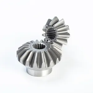 Precision forging driving screw bevel gear driving and driven gear for machinery