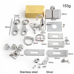 Sac en <span class=keywords><strong>palladium</strong></span> Hardwareherrajes Para Bolsos dames sac accessoires serrure et bouton matériel sac à main laiton plaqué or - Product Image 3