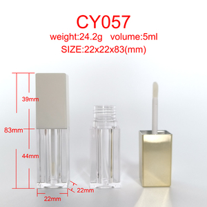 CY2 en Stock MOQ50 Logos impresos Varita grande vacía Celar <span class=keywords><strong>Liptint</strong></span> Lipgloss Contenedor Tubos 5ml Envase cosmético Tubos de brillo de labios - Product Image 6