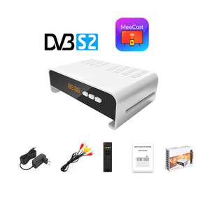 Receptor de TV por Satélite DVB-S2 <span class=keywords><strong>CCAM</strong></span> para España HEVC H.265 HD Digital <span class=keywords><strong>Free</strong></span> to Air MeeCast GX6605H Plástico con WiFi Decodificador - Product Image 1