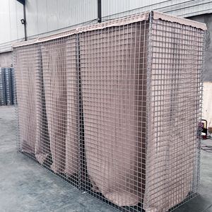 Barrière anti-inondation <span class=keywords><strong>Hesco</strong></span> robuste, déployable rapidement, avec boîte gabion doublée de géotextile pour la défense civile et le contrôle de l'érosion - Product Image 4