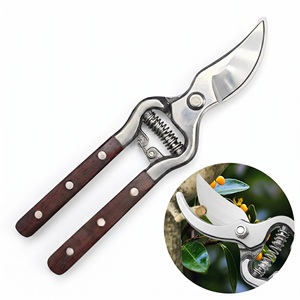 Forbici <span class=keywords><strong>da</strong></span> Potatura Forgiate con Manico in Mogano, Cesoie per Alberi <span class=keywords><strong>da</strong></span> <span class=keywords><strong>Frutto</strong></span>, Forbici <span class=keywords><strong>da</strong></span> Giardino per Raccolta Frutta - Product Image 1
