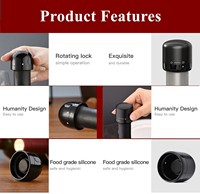 Accessoires de bar en gros avec logo personnalisé gratuit pour bouchon de bouteille de vin ABS+Silicone Réutilisable Écologique Polybag STELLAR PATH