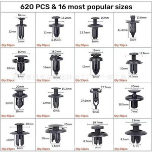 Universal Car Clips 650Pcs 16 Types Bumper Repair Kit Fasteners Expansion <b>Screws</b> Fixing Clips For Auto Repair - Product Image 2