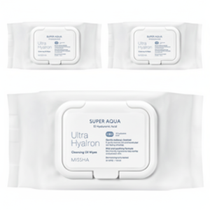 MISSHA-Huile démaquillante Super Aqua Ultra Hyaron, 30 pièces par paquet de 3 paquets - Product Image 1