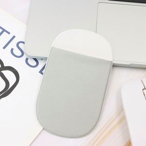 Stocked 3 Colors Universal Stick-On <b>Wireless</b> <b>Mouse</b> Pouch Oval Shaped <b>Laptop</b> Storage Bag Reusable Adhesive Holder Portable - Product Image 4