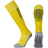 Chaussettes de football professionnelles ODM de compression, sportives, doublées en tissu éponge, montantes au-dessus du genou, antidérapantes pour hommes, femmes et enfants